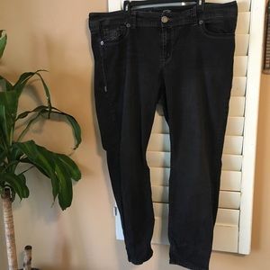 Seven Skinny Plus Size Black Jeans